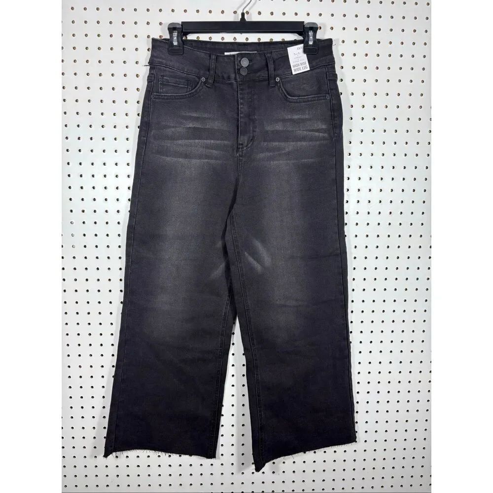 YMI wide leg high rise jeans size 13 juniors 27” waist